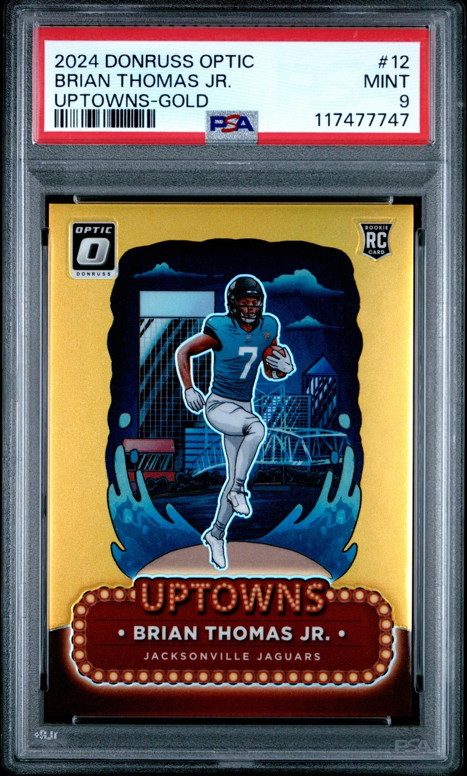 Brian Thomas Panini Donruss Optic Uptowns #12 Gold