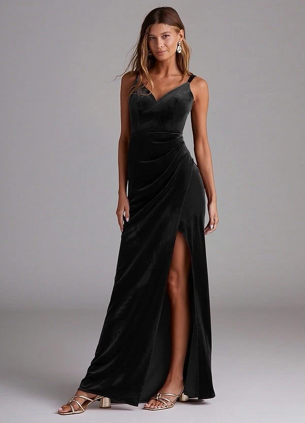 6x bridesmaid dresses Halter Neck Chiffon Bridesmaid Dress