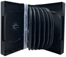 Black 16 Disc DVD Cases Lot