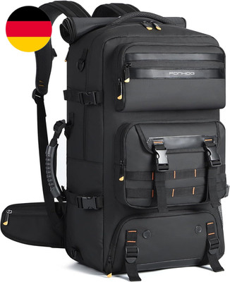 Ponhog Travel Backpack for Men - 50L Convertible Duffle Bag with Shoe Compartmen