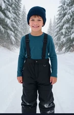 Slalom Snow Suit Bib Winter Pants  Jacket  Sz 8-10 Snow Skiing Sledding