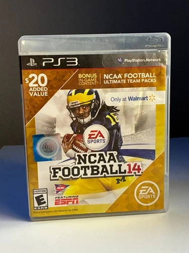 **COMPLETE CIB** Walmart Edition NCAA College Football 14 2014 PlayStation 3 PS3