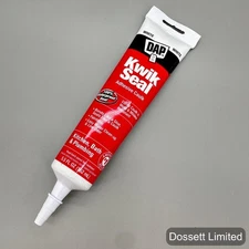 DAP Kwik Seal Adhesive Caulk White 5.5 fl oz Kitchen Bath Plumbing Waterproof