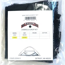 Ranger Replacement Net for 42"x42" Umbrella Bait Net, Black #RN5004C18-BLK