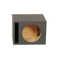 Q Power Single 12-Inch Vented Heavy Duty Subwoofer Enclosure with 1-Inch Thic...