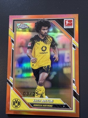 Topps Bundesliga Chrome 2025/2026 Karim Adeyemi Orange 3/25 Borussia Dortmund