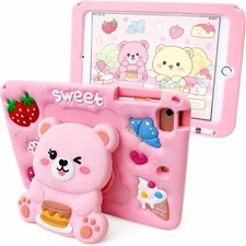 Case for Samsung Galaxy Tab A11 /A9 11 Inch 2023, Cute Cartoon Soft Silicone Co