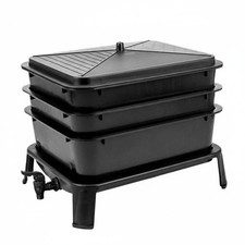 Red Wiggler Farming Box Easy to Use Vermicompost Bin Kitchen Waste Composter for