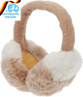 OhrenwäRmer Damen，Faltbare Flauschige PlüSch OhrenschüTzer Winter Outdoor