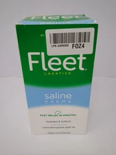 Fleet Laxative Saline Enema For Adult Constipation, 4.5 Fl Oz, 4 Bottles