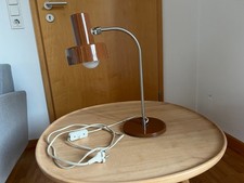ddr lampe, Tischlampe, braun, Metall