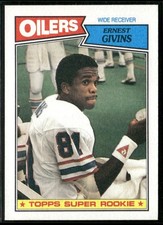 1987 Topps Ernest Givins Rookie Card #310 ~ NM-MT ~. rookie card picture