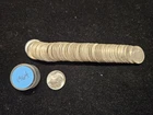 1964-P Roosevelt Silver Dimes 10c Ch BU Full Roll 50 Pieces