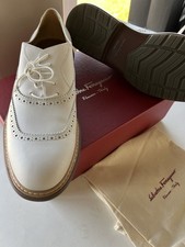 Salvatore Ferragamo New Leather Derby Shoes 11 D