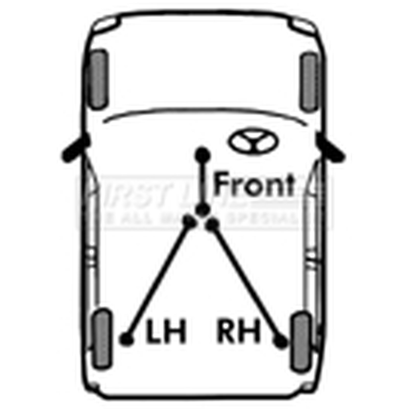 Handbrake Cable FKB1444 First Line Hand Brake Parking MB520341
