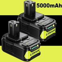 2X 18V Akku FüR Plus Lithium RB18L50 P108 P104 5000Mah Batterie