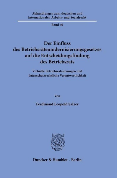 Der Einfluss Des BetriebsräTemodernisierungsgesetzes Auf Die Entscheidungsf-image