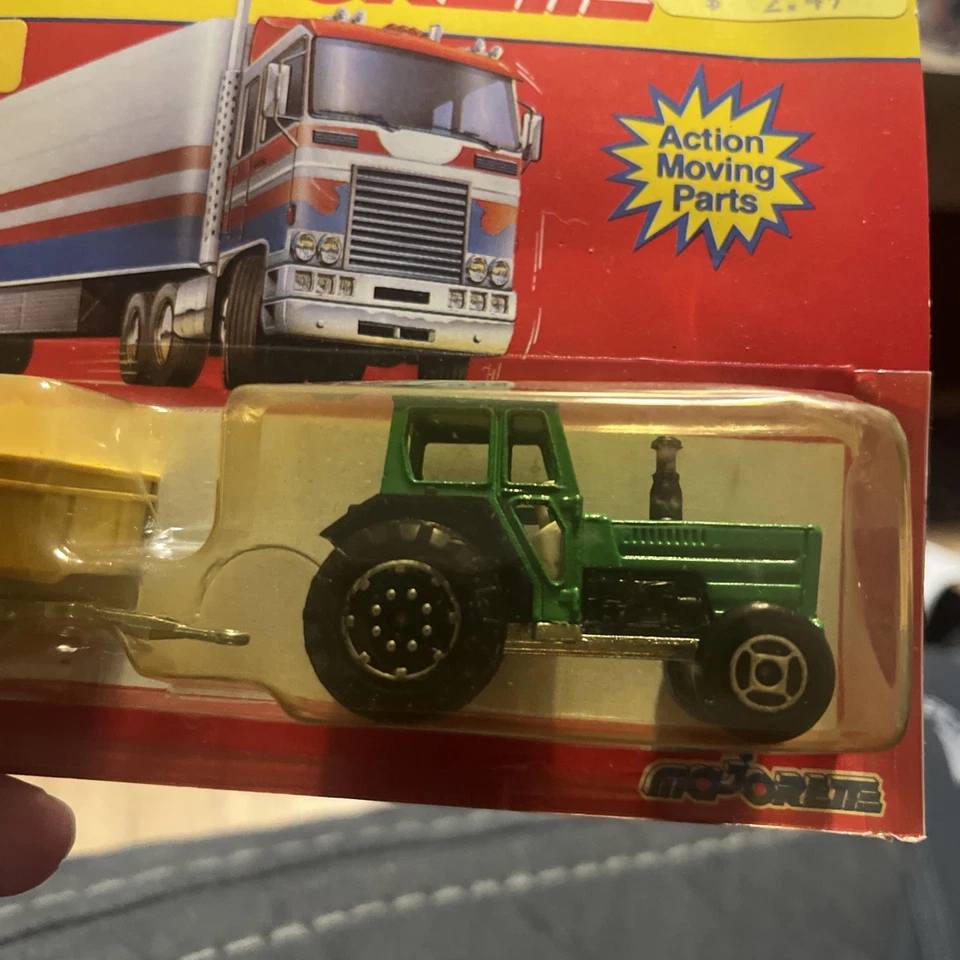 Majorette #316 Farm Tractor & Trailer Action Moving Parts France - Image 2 of 4