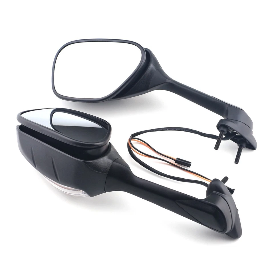Foldable Rearview Mirrors & Turn Signals Light For Suzuki GSXR600/750 2006-2024 - Изображение 4 из 4
