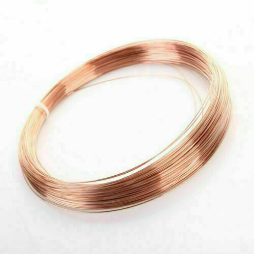 Alambre de latón puro alambre cu cobre 0,3/0,5 mm - 3 mm cable sin recubrimiento medida 1 3 5 metros - Imagen 10 de 10