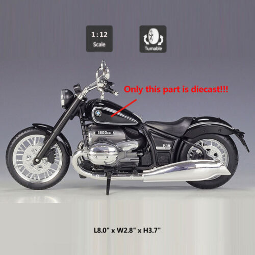 1/12 Scale 2022 BMW R18 Motorcycle Model Diecast Motorbike Model Toy for Boys - Picture 2 of 9