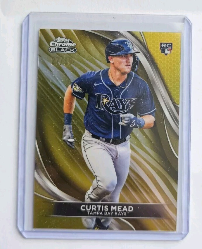 2024 Topps Chrome Black - Gold Refractor #27 Curtis Mead /50 (RC)