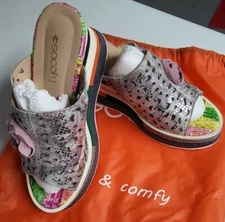 SOCOFY Women's Summer Beach Sandals Open Toe Fashion Wedge Heels Shoes Size 38