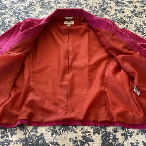 Talbots Pink Corduroy Blazer With Pockets - Plus Size Women’s 20 - Picture 5 of 12