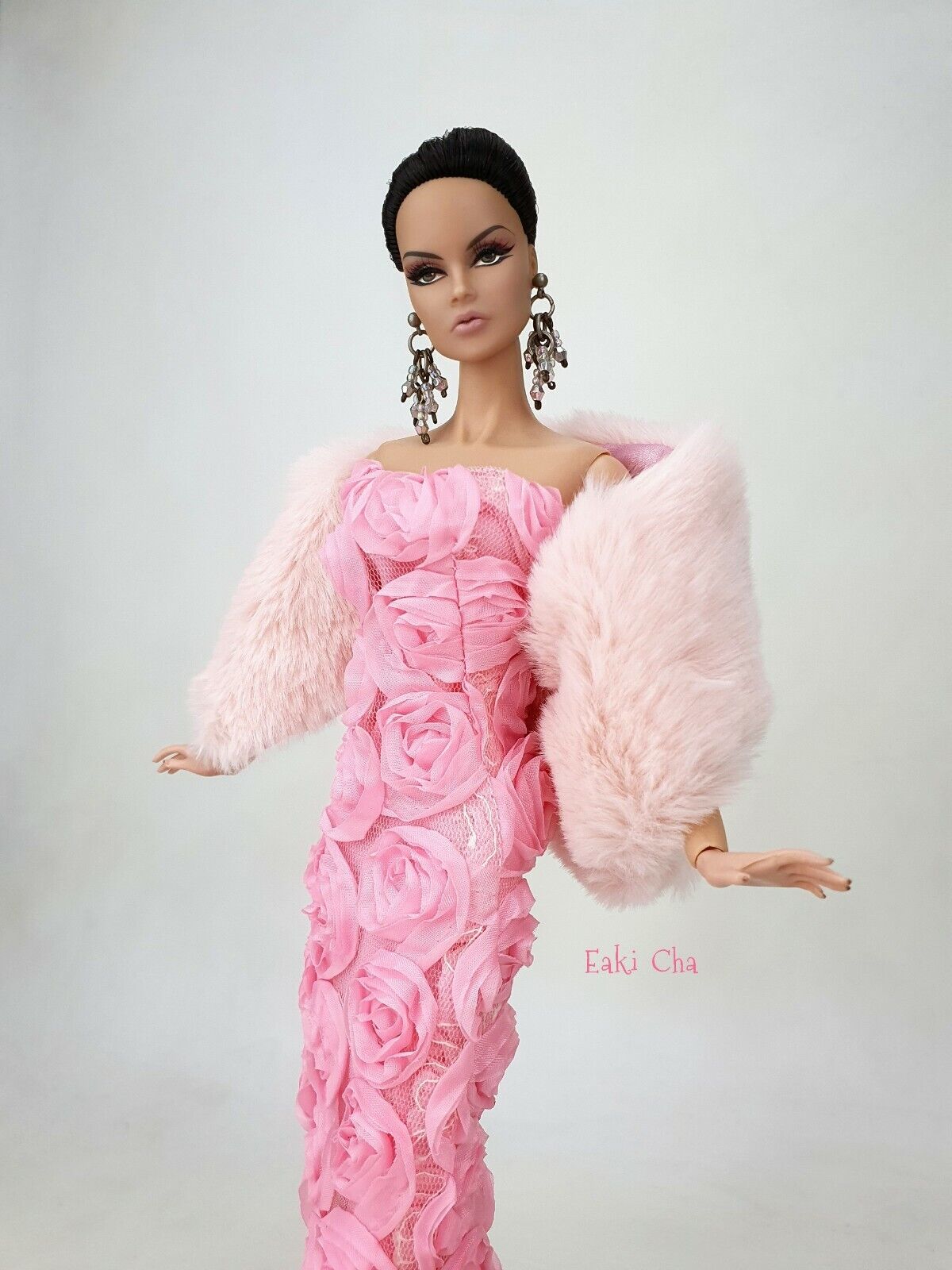 Roupa de crochê para boneca Barbie, doll silkstone, doll monster high,  fashion royalty Modelo Me01 