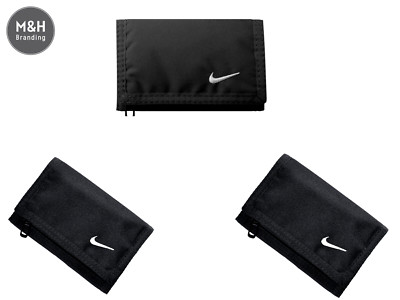 Nike Swoosh Dri-Fit Geldbörse: Kompakt dreifach faltbar mit sicherem Reißverschluss, perfekt Männer Frauen