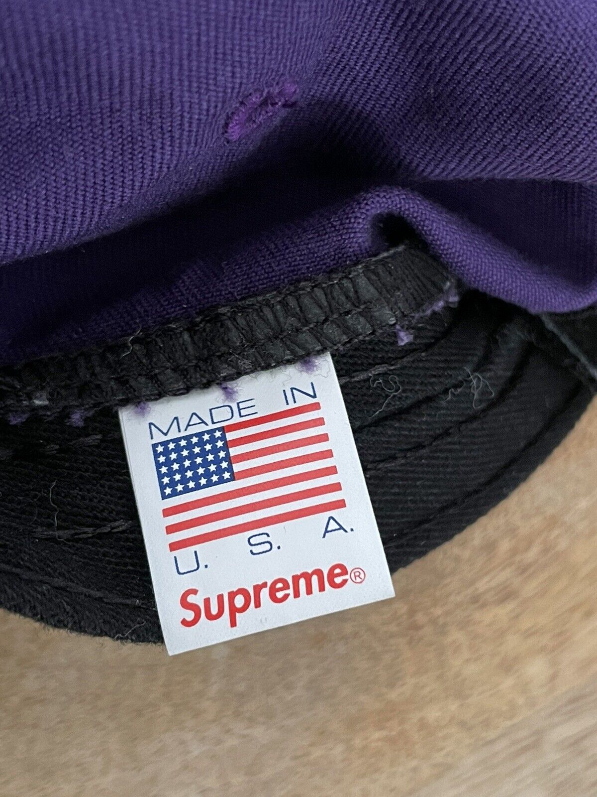 SUPREME WASHED CHINO TWILL CAMP CAP DARK PURPLE