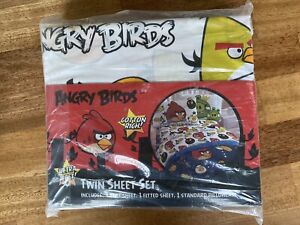 Details about   New Angry Birds Flannel Sheets Set Twin Size with Standard Pillow Case  