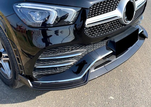 For Benz GLE W167 GLE53 2020-2022 Carbon Fiber Front Bumper Lip Spoiler Splitter - Picture 7 of 12