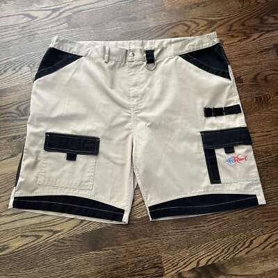 Homerun Fishing Apparel 46 X Khaki Outdoor Cargo Shorts Mens
