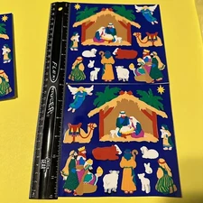 Mrs Grossman Two Sheets 6x6" Nativity Scene Stickers (c-1998-Retired)