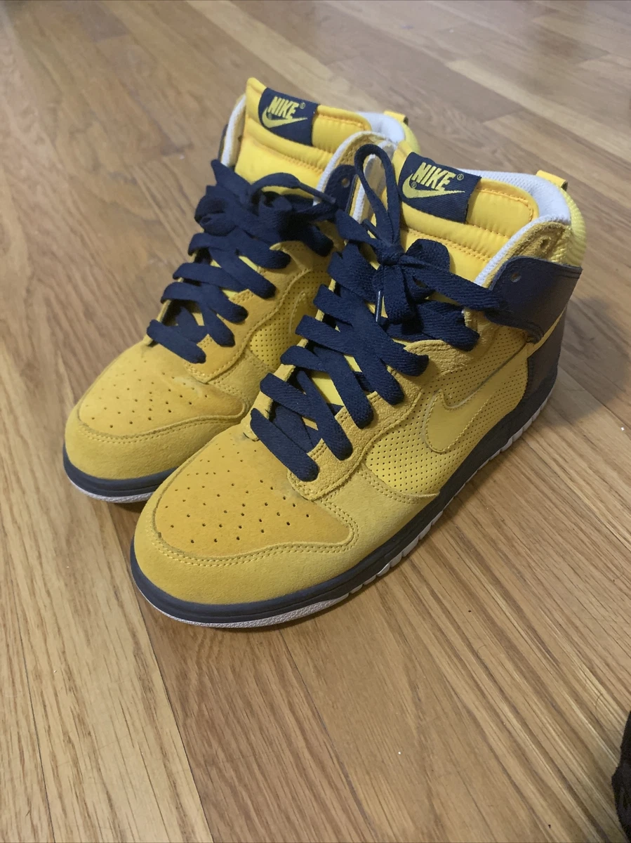 NIKE DUNK Hi イエロー×ネイビー-