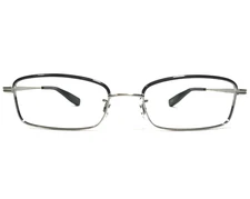 Paul Smith Eyeglasses Frames PS-1010 OX/L Brushed Silver Black Eyebrow 50-18-140