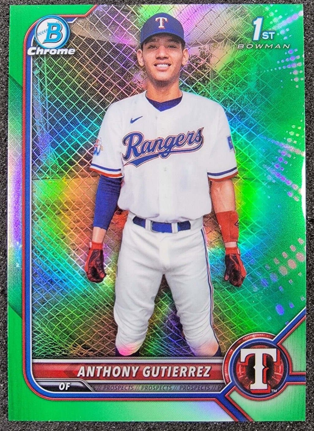 2022 Bowman Chrome 1st Green Refractor /99 Anthony Gutierrez #BCP-160