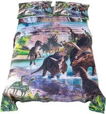 Dinosaur Sheets Twin for Kids 3D Dinosaur Bedding for Boys T-Rex Dinosaur Bed...