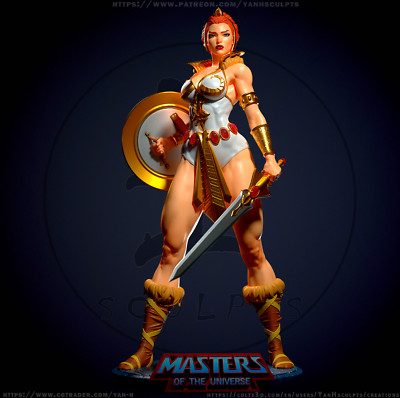 Teela (1) - Unpainted 380mm Large scale resin model kits YAN