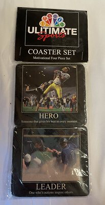 Ultimate Sports Coaster Set Of 4 - Hero - Leader- Star - Teacher