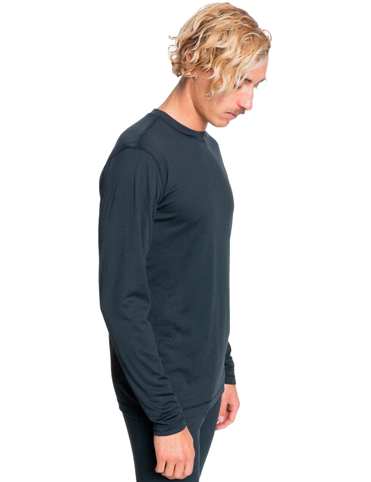 Top de capa base Quiksilver Territory en negro Foto 3 de 4