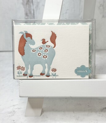 BLUE PONY RED BIRD Thank You Cards W/Envelope Blank Inside Box Of 8