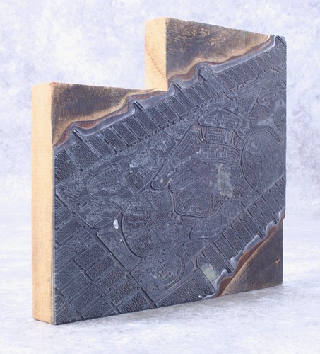 Vintage Printer Blocks Plate San Francisco City Landscape 1958-59