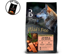 Pure Balance Wild  Free Salmon  Pea Recipe Dry Dog Food, Grain-Free, 4 lbs