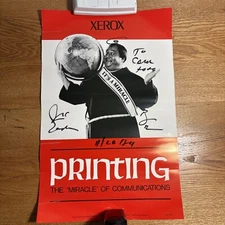 Autographed Photo Actor Jack Eagle Xerox Brother Dominic Monk Commercial Printer