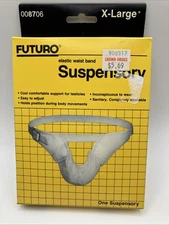 Futuro Suspensory Scrotal Support Jock strap XL USA 1983 Narrow Band 008706