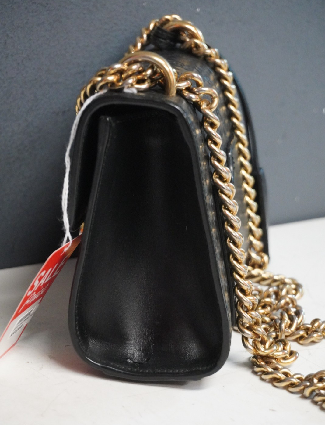 Gucci Guccissima Leather Padlock Small Shoulder Bag - black — image 3