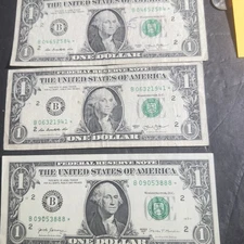 Replacement star notes. Set Of 3. Including one uncirculated replacement.