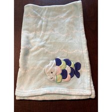 Lambs Ivy Oceania Blue Nautical Fish Luxury Coral Fleece Baby Blanket Crib